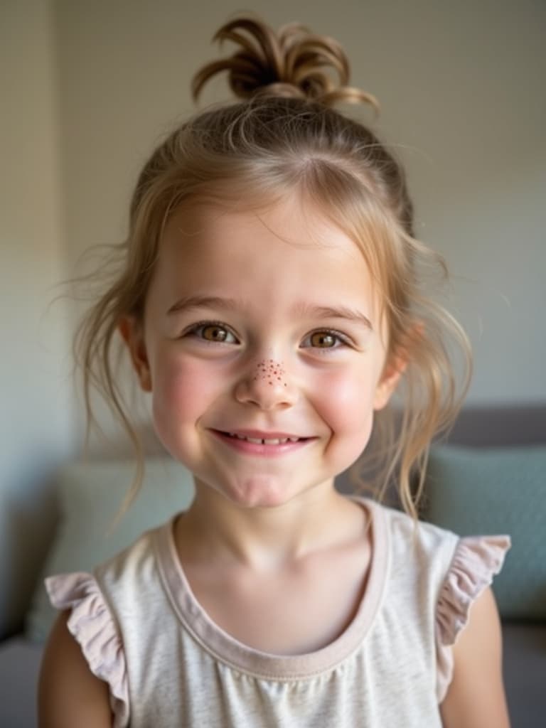 Portrait photo used to make a coloring page